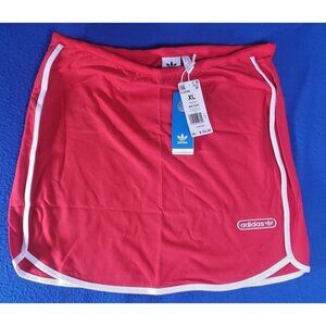 Adidas Women's Binding Details Red Mini Skirt - Vivid  Size XL NEW